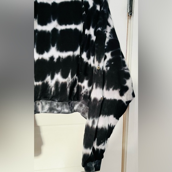 Medium Like Love Black Tie Dye Hoodie - Picture 8 of 11